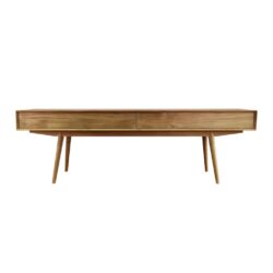 Bebe long teak console table with 2 drawers push to open and length 200 cm
