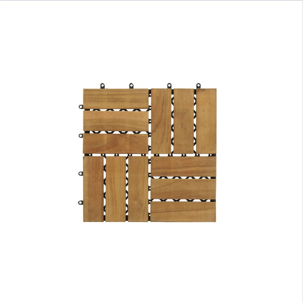 Teak A Grade Garden Tile Indonesia with stainless steel screws and plastic base ready stock factory prices
