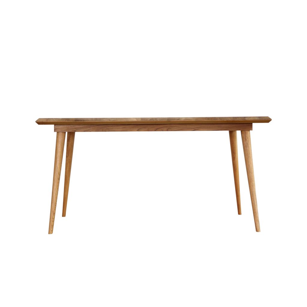 Teak danish vintage style table 150x80 Cm with 40 mm thickness frames with grade A quality of wood and oil finished