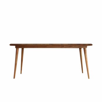 Teak danish vintage style table 180x90 Cm with 40 mm thickness frames with grade A quality of wood and oil finished