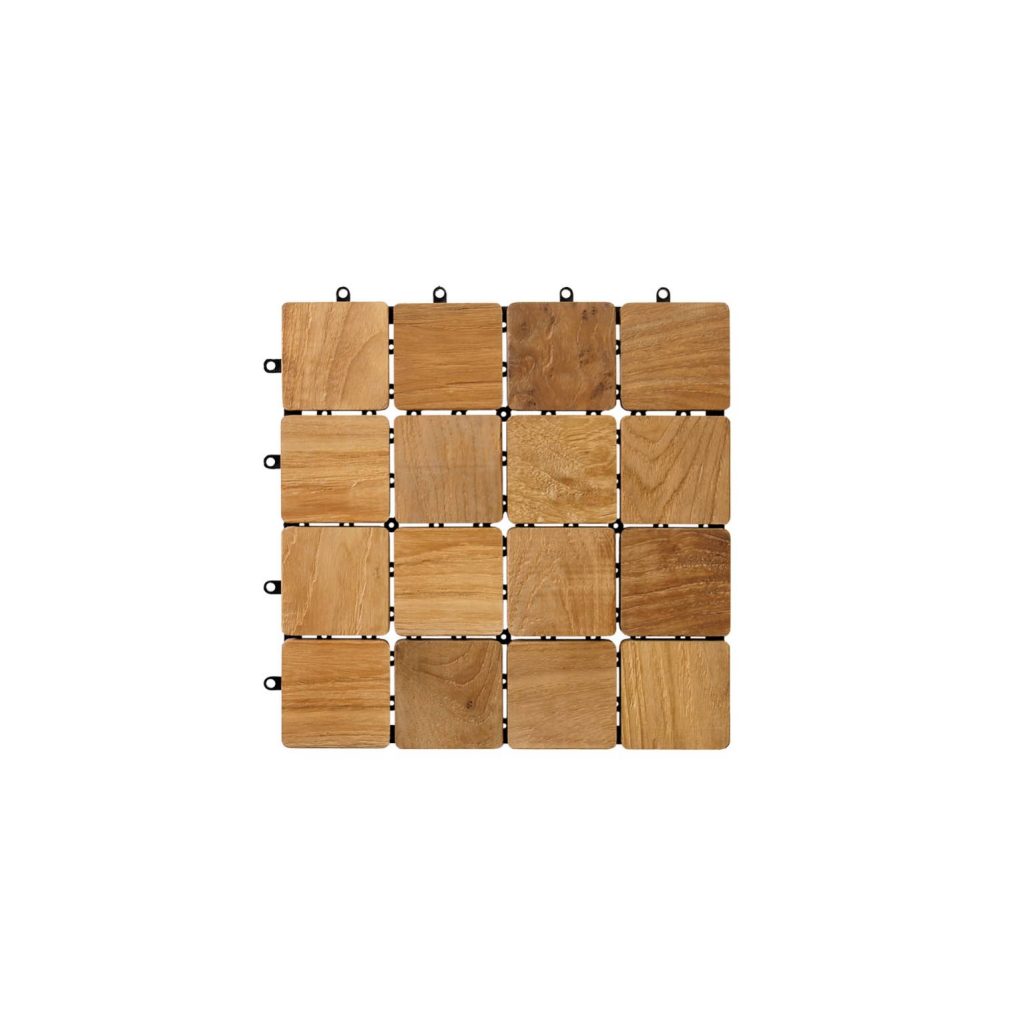 Teak A Grade Garden Tile Indonesia with stainless steel screws and plastic base ready stock factory prices