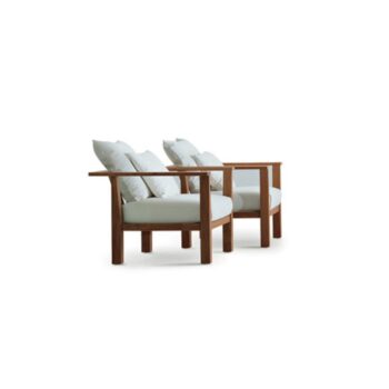 Teak grade A sofa chair for outdoor living natural finished