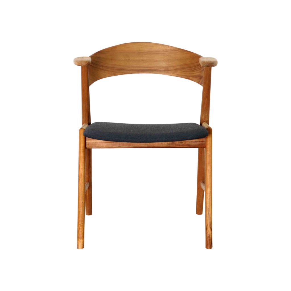 Grade A Teak danish vintage retro old chair with teak oil finished for modern house apartment restaurant or hotel